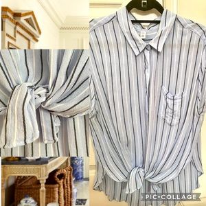 Nordstrom B.P. Button up top with cuffed s…